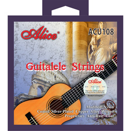 ACU108 吉他里里弦，改性尼龙光弦，镀银铜合金缠弦，防锈涂层