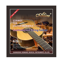ACB111 倍低音吉他龙弦，PBT改性尼龙光弦，镀银铜缠弦，防锈涂层