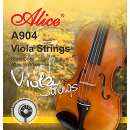 A904 中提琴弦，钢丝芯，铝镁、白铜缠弦