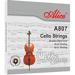 A807 大提琴弦，钢丝绳弦芯，镍铝、镍铬缠弦