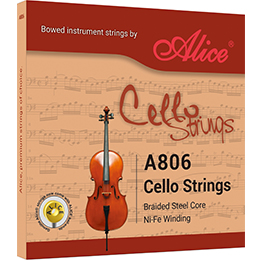 A806 大提琴弦，钢丝绳弦芯，镍铁缠弦
